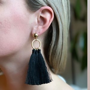 (3 for $15) Fringe & Gold Statement Earrings
